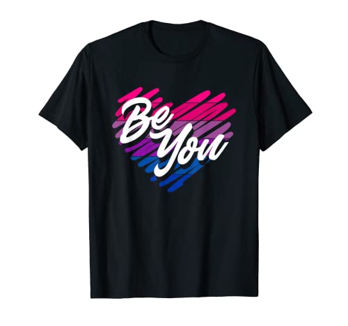Be You Funny Bi Pride Bandera bisexual Camiseta
