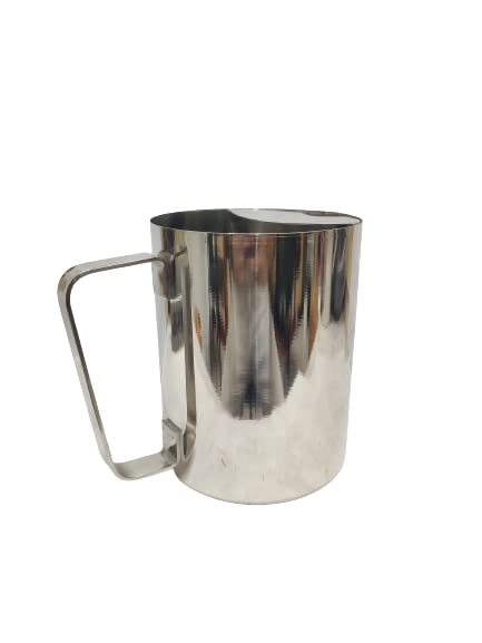 Dynore Handicrafts Stainless Steel Hammered Jug Pitcher|Cut Design|Serving Water Hotel Restaurant - 2000 ml - Image 3 thumbnail