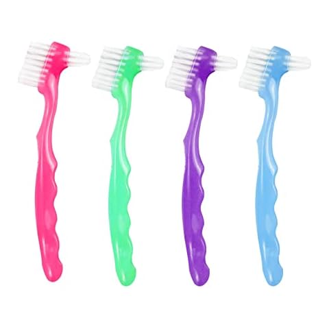 EvaGO Cepillos de Limpieza de Dentaduras Postizas con Mango Ergonómico Cover