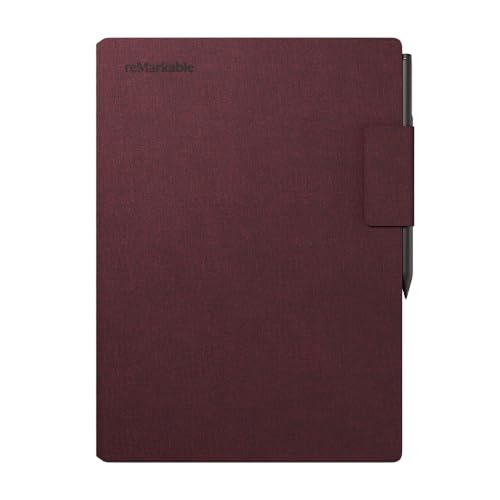 Housse reMarkable Paper Pro bordeaux protection Book Folio étui liseuse polymère