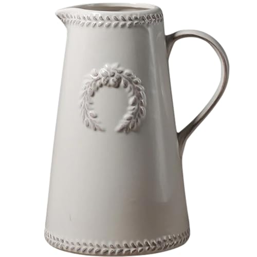 Vase en céramique blanche solide au design moderne épuré - 2