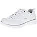 Skechers Sport Womens Synergy Elite Status Athletic Walking Sneaker,White/Silver Leather,7 M US