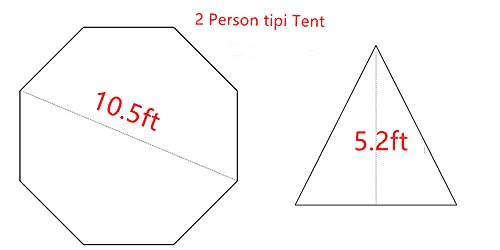 Carpa ultraligera tipo tipi 3-4 personas con faldón de nieve miniatura 2