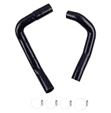 OHOB-COOL Silicone Radiator Hose For Chevrolet Nova With Clamps 1968-1974 73 72 71 70 69 (black)