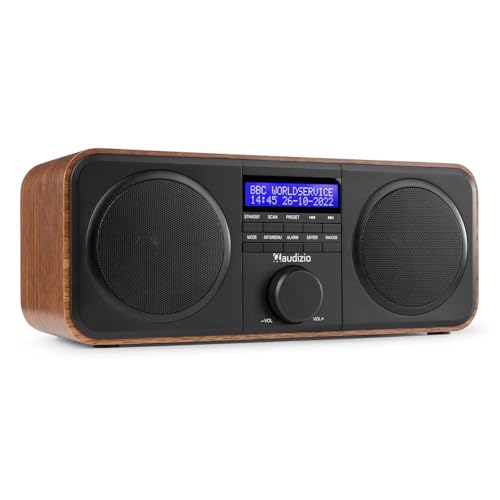 Audizio Novara Radio Dab+ Stéréo - Bois/Noir, Radio FM, Radio