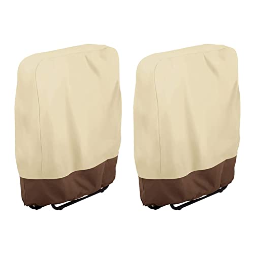 Nemeae 2X Folding Deck Chair Cover Waterproof Balcony Folding Deck Chair Sunbathing Deck Chair Cover