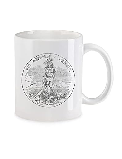 Urban Backwoods Sic Semper Tyrannis I Tazza Da Caffè Tazza con dicitura | Ya disponible en tu tienda friki favorita! En mundofriki.es!