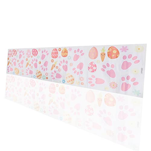 Egg Wall Decals 4 Sheets Rabbit Self Adhesive Wallpaper Window Decals Wall Stickers For Kids Manga Stickers Egg Pattern Stickers Cartoon Decals Decor Sticker Mural Pvc Eggs Pink #TOP3