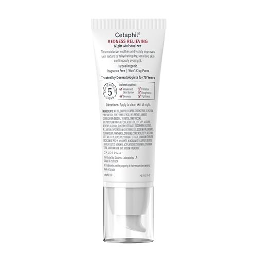 Cetaphil Redness Relieving Night Cream Face Moisturizer, 1.7oz - image 8