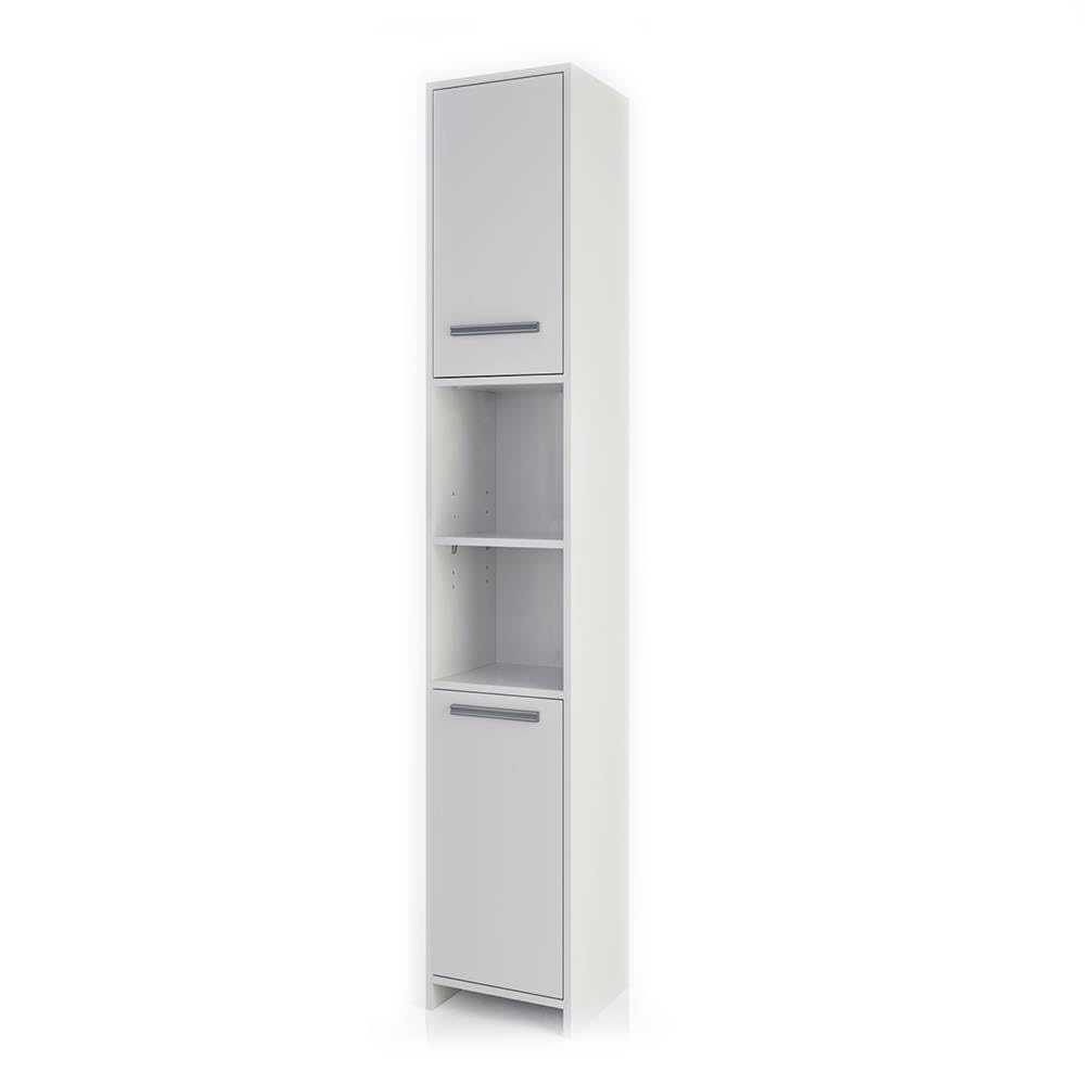 Vicco Mobile bagno alto Kiko, Bianco, 30 x 190 cm, per la conservazione di accessori da bagno e compatibile con Kiko