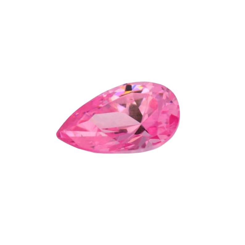Saphir rose véritable taille poire pour fabrication collier et pendentif