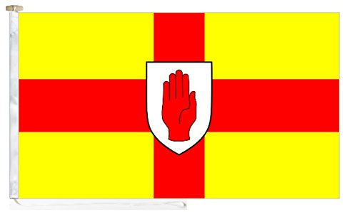 Ulster Ireland Courtesy Boat Flag - Roped & Toggle (183cm x 91cm (2 yard))