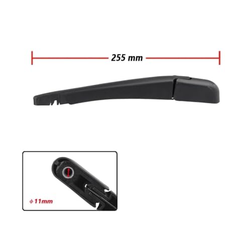 Limpiaparabrisas coche trasero compatible con Sonic Hatch 2012-2017 brazo parabrisas 265mm 5