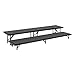 NPS 2 Level Riser-18"W x 96"L x 8"H and 18"W x 96"L x 16"H Carpet (National Public Seating NPS-RS2LC)