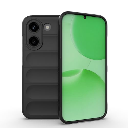 Xiaomi Poco X8 Pro ile Uyumlu Kılıfı Silikon Yumuşak Esnek Mat Kamera Lens Korumalı İnce Kapak Etnik Siyah