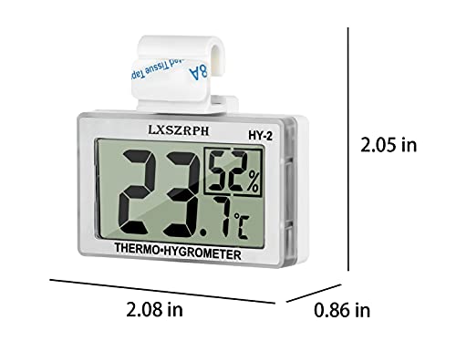 Gxstwu Reptile Hygrometer Thermometer Lcd Display Digital Reptile Tank Hygrometer Thermometer With Hook Temperature Humidity Meter Gauge For Reptile Tanks, Terrariums, Vivarium 1Pack #TOP6