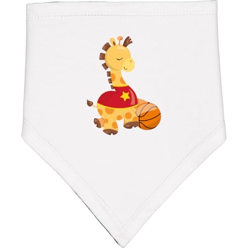 inktastic Basketball Giraffe, Sport, Cute Giraffe Baby Bandana Bib