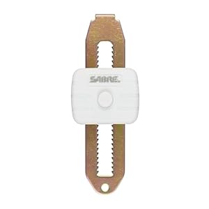 SABRE Compact Travel Door Lock, Portable Security Lock for Travel, Hotels, & Rentals, Withstands 650 lbs of Force, Installs in Seconds, No Tools Required, Lightweight & Small for Easy Carry