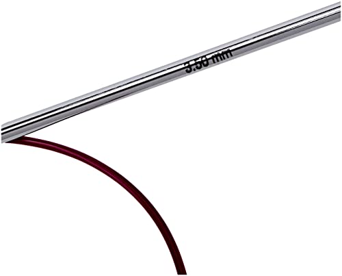 KnitPro Nova Fixed Circular Needles 24" (60cm), Silver, 3.50mm - Image 3