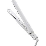 SALONIA サロニア ミニ ストレートアイロン ヘアアイロン 耐熱ポーチ付 SL-010SW ホワイト 【Amazon.co.jp限定】