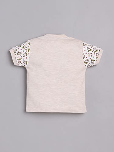 Image of BABY GO 100% Pure Cotton Kids T-Shirt &Shorts for Baby Boys (18-24 Months, BEIGE3)