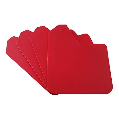 Rally MF12 BAS BLK - Guardabarros universal (40 x 30 x 3 mm, con tornillos), color rojo