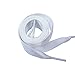 Flat Satin Tap Shoe Laces Ribbon Shoelaces 2cm Wide White 100cm/39Inch
