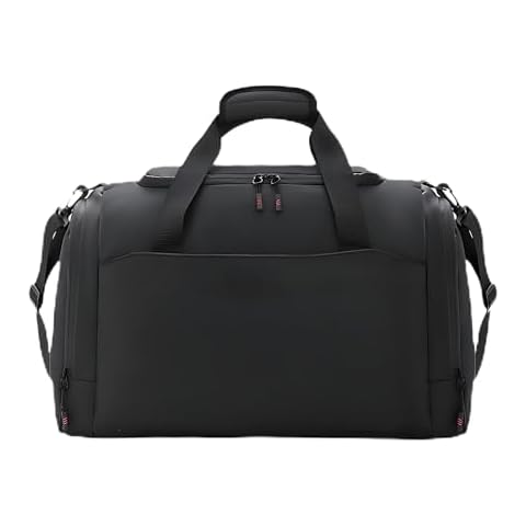 HolaJia Gym Bag for Men & Women with Shoe and Wet Compartment - Gym Backpack Waterproof Sports Bags- Duffle Bag for Travel, Sports, Fitness & Workout (Black) Cover