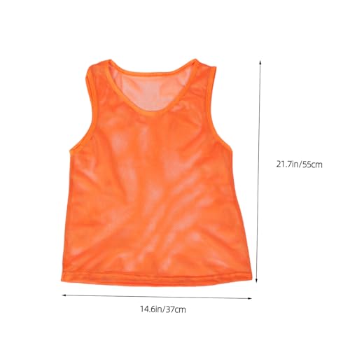 BESPORTBLE 12pcs Clothing Running Vest Football Practice Equipment Soccer Pinnies Youth Polyester - Image 3