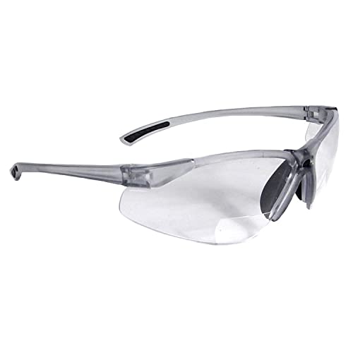 Safety Glasses, Bifocal Clear, 2.5