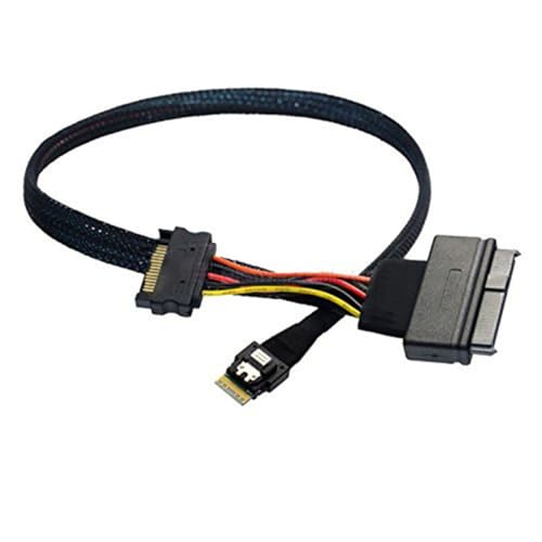 Cable de datos SASSFF-8654 de 4i 38 pines a SAS8639U.2 para conectividad de centro de datos HPC 4