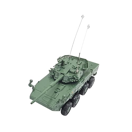 1:72 4D戦車モデル DIY トラック付きクローラー戦車 テーブル用 グリーン 緑 10x5x6cm