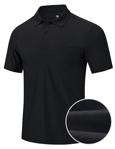 Camisetas polo para hombre MoFiz, de manga corta, corte casual con cuello y bolsillo, ligeras miniatura 5
