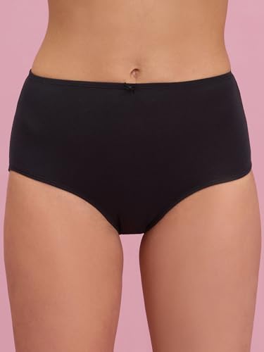 Image of NYKD (NYP104 Assorted Breathable Cotton Panty Set for Women (Pack of 3) | High Rise & Full Coverage Brief with Anti Odor Properties | Super Soft & Concealed Elastic for All Day Comfort