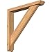 Ekena Millwork BKT0402X22X22TRA06SWR Traditional Slat Smooth Bracket w/Offset Brace, Western Red Cedar