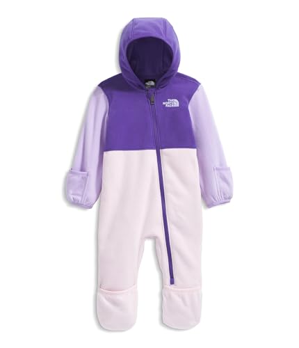 THE NORTH FACE Baby Glacier One-piece | Polar Fleece Onesie With Built-in Mitts & Booties for Boys & Girls2
