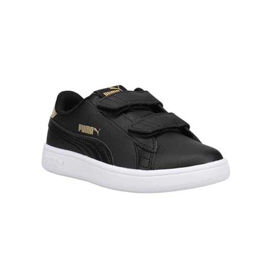 PUMA Toddler Girls Smash V2 Mirror Metallic Slip On Sneakers Shoes Casual - Black2