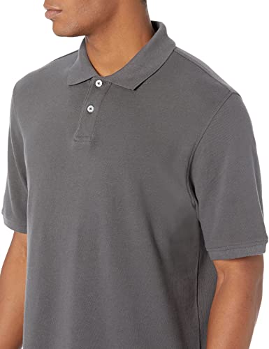 Amazon Essentials Men's Regular-Fit Cotton Pique Polo Shirt (Available In Big & Tall), Grey, X-Large #TOP2