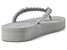 Michael Kors Women's Zaza Flip Flop, Silver, 10