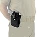 Depring Tactical Belt Holster with Mag Pouch for Handguns with Light or Laser Attachment Universal Outside The Waistband Holster Black
