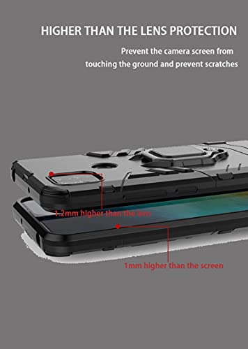 LEYAN Cover per Xiaomi Redmi 9C NFC, TPU/PC Dual