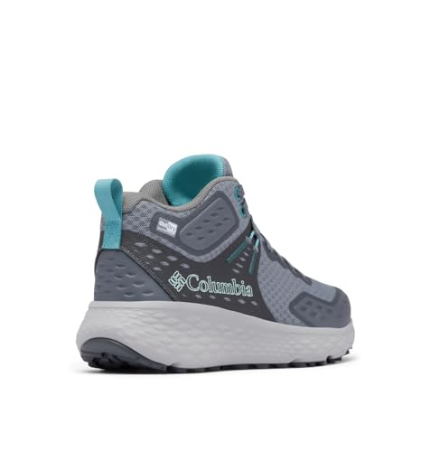 Columbia Women's Konos TRS Outdry Mid Waterproof Shoe, Titanium Grey Steel/Teal, 10