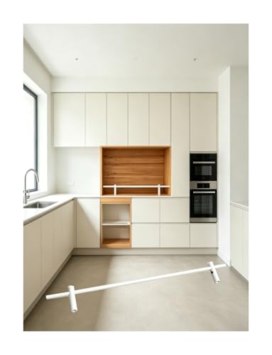 Barre de protection d’étagère alu 84cm avec barrière antichute robuste
