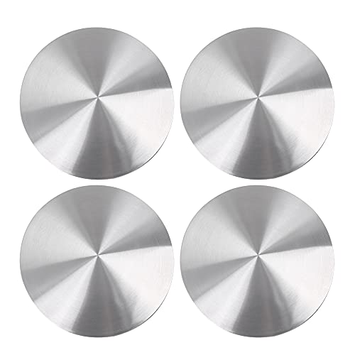X AUTOHAUX 56.5mm Silver Tone Car Wheel Center Hub Caps Emblem Badge Decal Sticker 4pcs