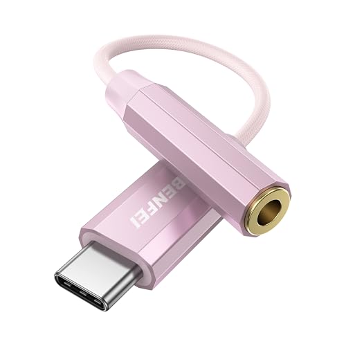 BENFEIynC]z USB C CzWbNϊ USB C-3.5mm CzϊA_v^[ DAC 24bit/96KHzΉ TRRS/4 iC҂ ʒ/ʘb/yΉ iPhone15V[Y/iPad Pro/An