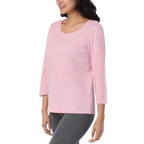 Nautica Camisa feminina de dormir com manga 3/4 – Pijama leve e respirável – Camisola de malha de al