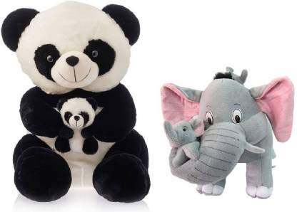 SRT Classic Edition Elephant Teddy Bear (38 Cm, Multicolour)