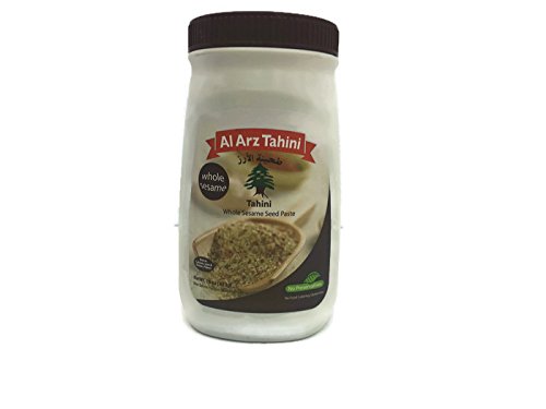 Al Arz Tahini Variety Pack - Whole Sesame Tahini & Tahini Sesame Seed Paste, 16 Oz Each, No Preservatives #TOP3