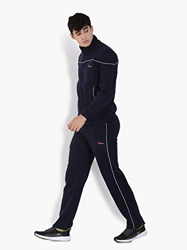 Image of muffy Men's Tracksuit Cotton Blend Regular Fit Zip Closure with 2 Side Zipper Pockets & 1 Back Pocket Perfect for Winter Wear-5001