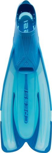Image of Cressi Adult Snorkeling Fins with Self-Adjustable Comfortable Full Foot Pocket | Perfect for Traveling | Agua